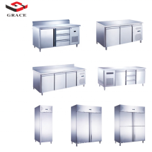 Commercial 4 Doors Heavy Duty  Refrigerated Cabinets Upright Refrigerator fridge & Freezer
